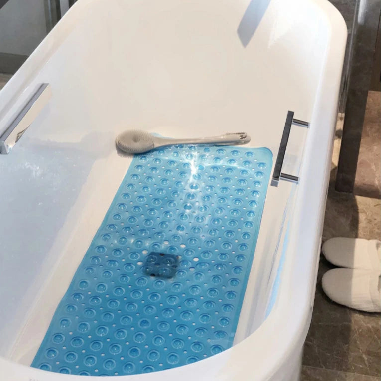 Tapis de Baignoire Antidérapant à Ventouses et Trous de Drainage, 3 Tailles