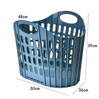 Panier à Linge Pliable Ajouré en Plastique, 3 Tailles, 4 Coloris