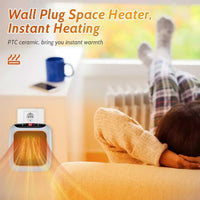 Radiateur Salle de Bain Soufflant Enfichable Gris, Tactile et Télécommande