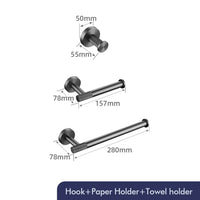 Accessoires Salle de Bain Gris Anthracite à Composer