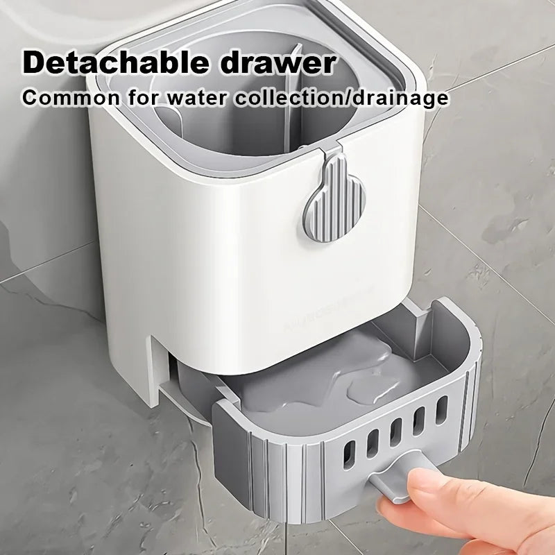 Brosse WC avec Support Ventilé à Tiroir Amovible, 53 cm