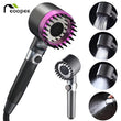 Pommeau de Douche à Filtre Massage, Kit avec Flexible et Support, Gris ou Violet