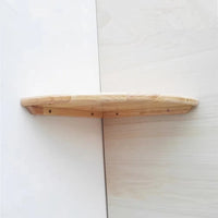 Étagère d'Angle Murale en Bois, Quart de Rond de 15 à 30 cm