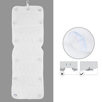 Coussin de Baignoire Corps Entier à Ventouses, Antidérapant, Avec ou Sans Oreiller