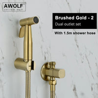 Douchette WC Shattaf Inox et Laiton Multi-Finitions