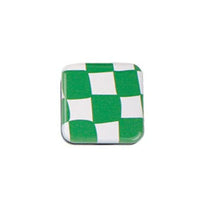 Miroir de Poche Carré Damier avec Poignée Support de Téléphone, 10 Motifs