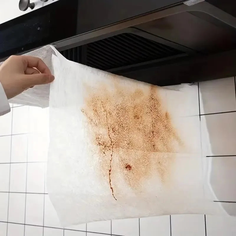 Feuilles Filtrantes de Hotte Aspirante Absorbant l'Huile, Lot de 12