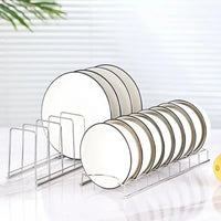 Égouttoir Assiettes et Bols Inox Sans Bac, 27,4 ou 30 cm, 1 ou 2 Pièces