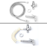 Douchette WC Kit Vanne et Flexible ou Pièces Seules, 4 Finitions