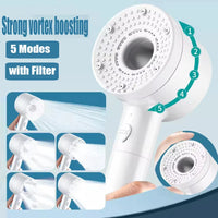 Pommeau de Douche Filtrant 5 Modes, 4 Coloris, Accessoires à la Pièce