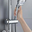 Support Douchette Coulissant pour Barre de Douche 18 à 25 mm, Rotation 360°