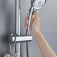 Support Douchette Coulissant pour Barre de Douche 18 à 25 mm, Rotation 360°