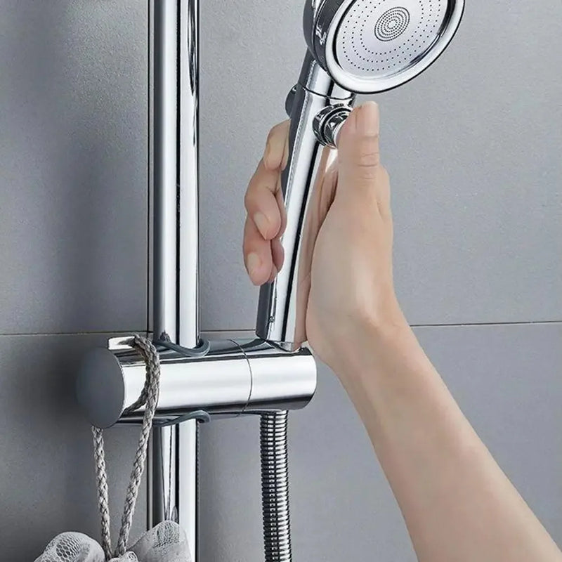 Support Douchette Coulissant pour Barre de Douche 18 à 25 mm, Rotation 360°