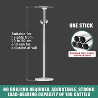 Support de Vasque Sous Plan Réglable en Inox, 29 à 78 cm
