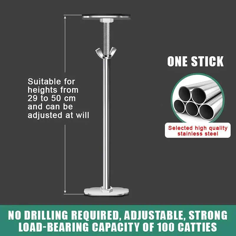 Support de Vasque Sous Plan Réglable en Inox, 29 à 78 cm