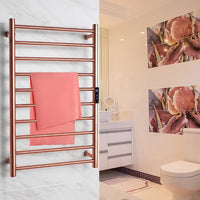 Sèche-Serviette Électrique à Échelle Doré ou Or Rose 54 à 80 cm