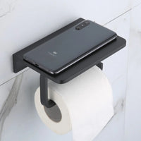 Accessoires Salle de Bain Aluminium Noir Mat à la Pièce, 19 Articles