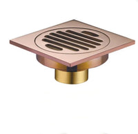 Bonde de Douche Carrée en Laiton Anti-Odeur, 7 Finitions