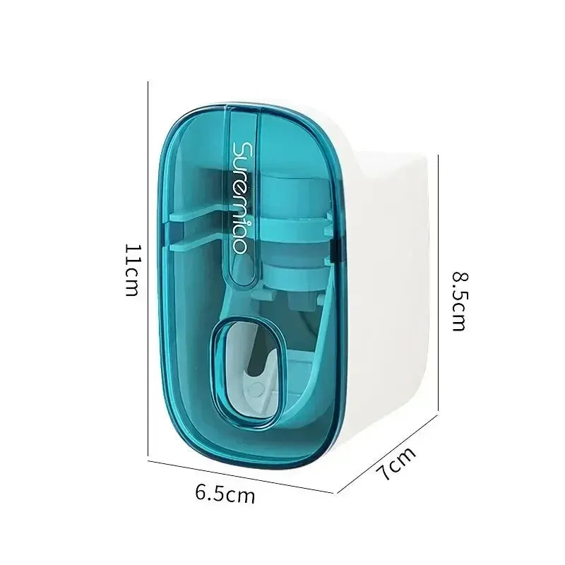 Distributeur de Dentifrice Mural Automatique Porte-Brosse, 1 ou 2 Pièces