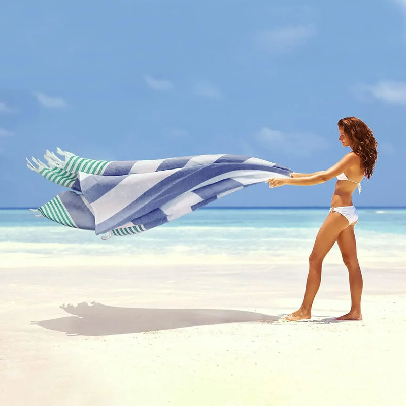 Serviette de Bain et de Plage Turque Sans Sable 99 x 180 cm