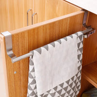 Porte-Serviette de Porte de Meuble Inox Sans Perçage, 23 ou 36 cm