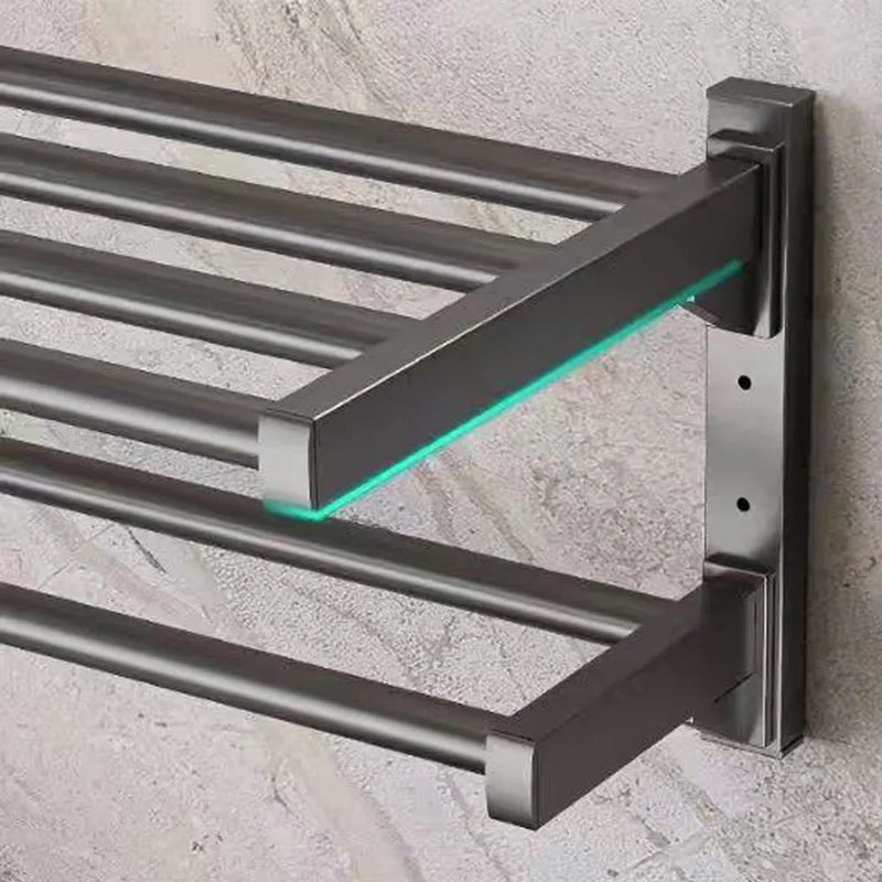 Porte-Serviette Mural Pliable Inox 50 cm