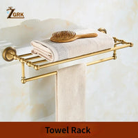 Accessoires Salle de Bain Laiton Antique Brossé à la Pièce, 20 Articles