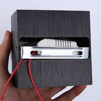 Applique Murale LED Cube Haut et Bas, Blanc ou Noir, 6 ou 10 W