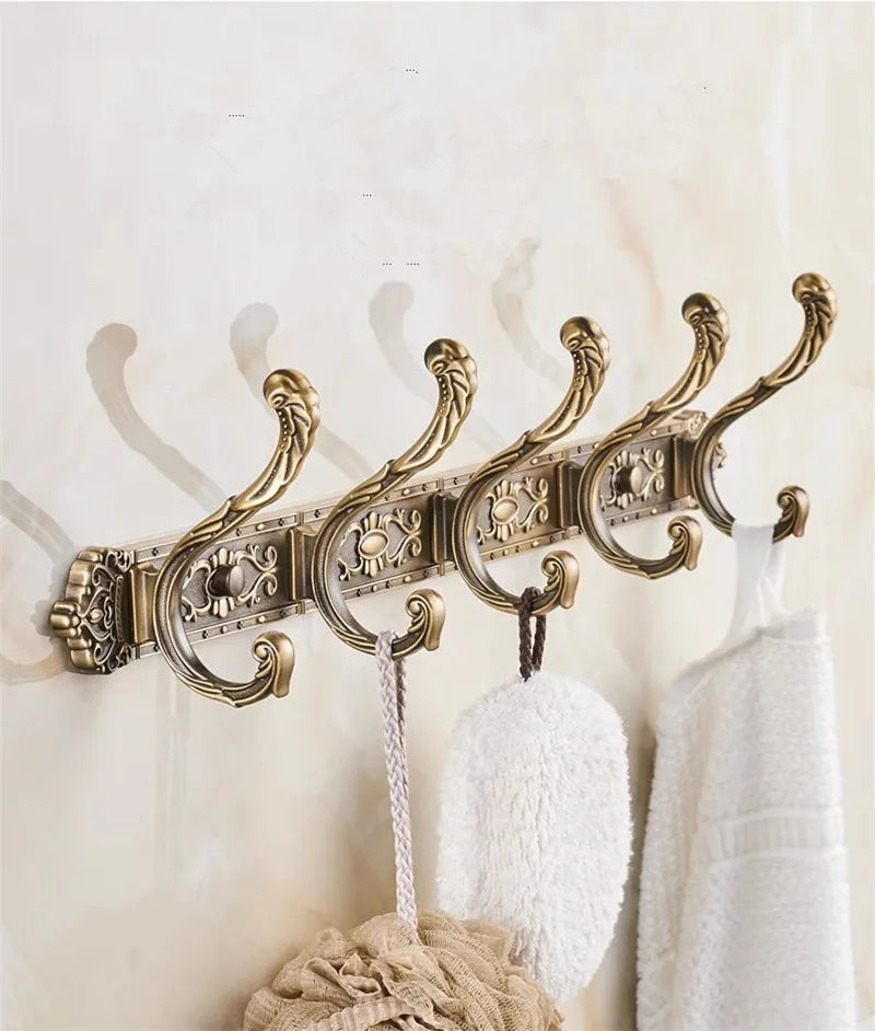 Accessoires Salle de Bain Bronze Antique Ciselé en Aluminium à la Pièce, 13 Articles
