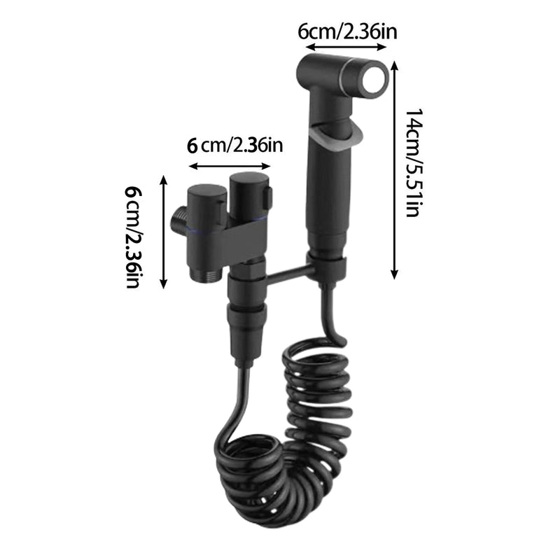 Douchette WC Laiton Valve d'Angle Double Sortie