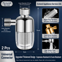 Préfiltre d'Eau 40 Microns Laiton, Maille Inox 316L Lavable, Raccord G 1/2