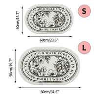Tapis de Bain Épais Moelleux Antidérapant Motifs Variés