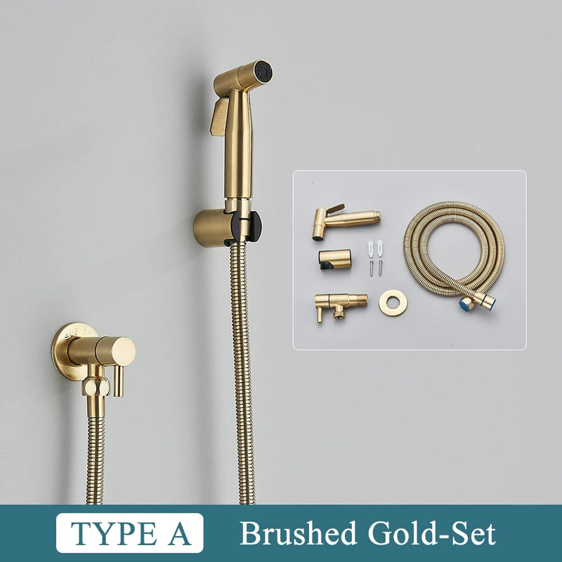 Douchette WC Murale Kit Complet Plusieurs Finitions