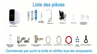 Osmoseur Sans Réservoir 600 GPD avec Lampe UV et Affichage TDS