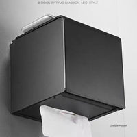 Porte-Papier Toilette Boîte Murale Inox avec Dessus Porte-Téléphone