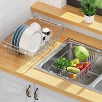 Égouttoir à Vaisselle Réglable Inox Grand Format