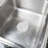 Bouchon de Baignoire Silicone Plat 11 cm Blanc pour Évier et Lavabo