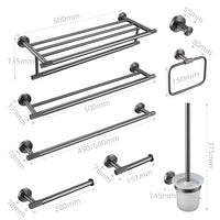 Accessoires Salle de Bain Gris Anthracite à Composer