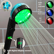Pommeau de Douche LED Affichage Numérique Température Noir