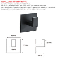 Patère Adhésive Sans Perçage Aluminium 1 à 6 Pièces