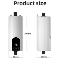 Chauffe-Eau Instantané Électrique Compact 220 V avec Affichage Digital
