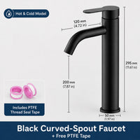 Mitigeur Lavabo Inox 304 Brossé, 7 Configurations