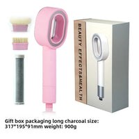 Pommeau de Douche Filtrant à Tête Ovale Ajourée, Cartouche Charbon, 7 Coloris