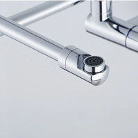Robinet Mural Cuisine Pliable Laiton Chromé, Remplisseur Eau Froide