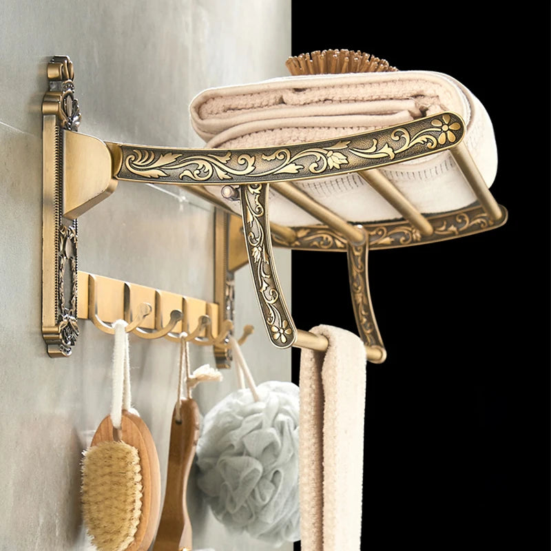 Ensemble d'Accessoires Salle de Bain Rétro Brossé