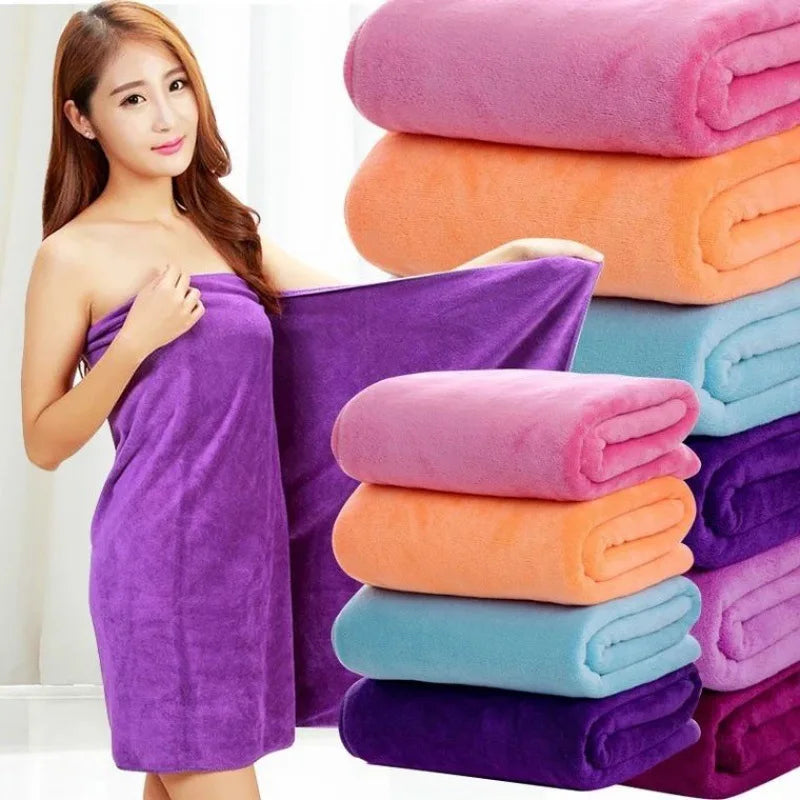 Serviette de Bain Microfibre Douce 35 x 75 à 120 x 200 cm