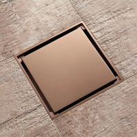 Bonde de Douche Carrée Laiton Or Rose 5 Motifs 10 cm