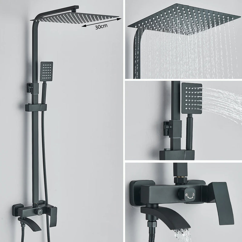Mitigeur Douche Cascade 3 Voies Bec Pivotant
