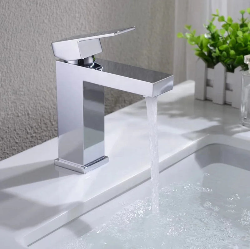 Mitigeur de Lavabo Inox 304 Eau Chaude et Froide