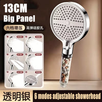 Pommeau de Douche 5 Modes à Billes Minérales, Accessoires à la Pièce